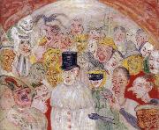 James Ensor The Puzzled Masks Germany oil painting reproduction